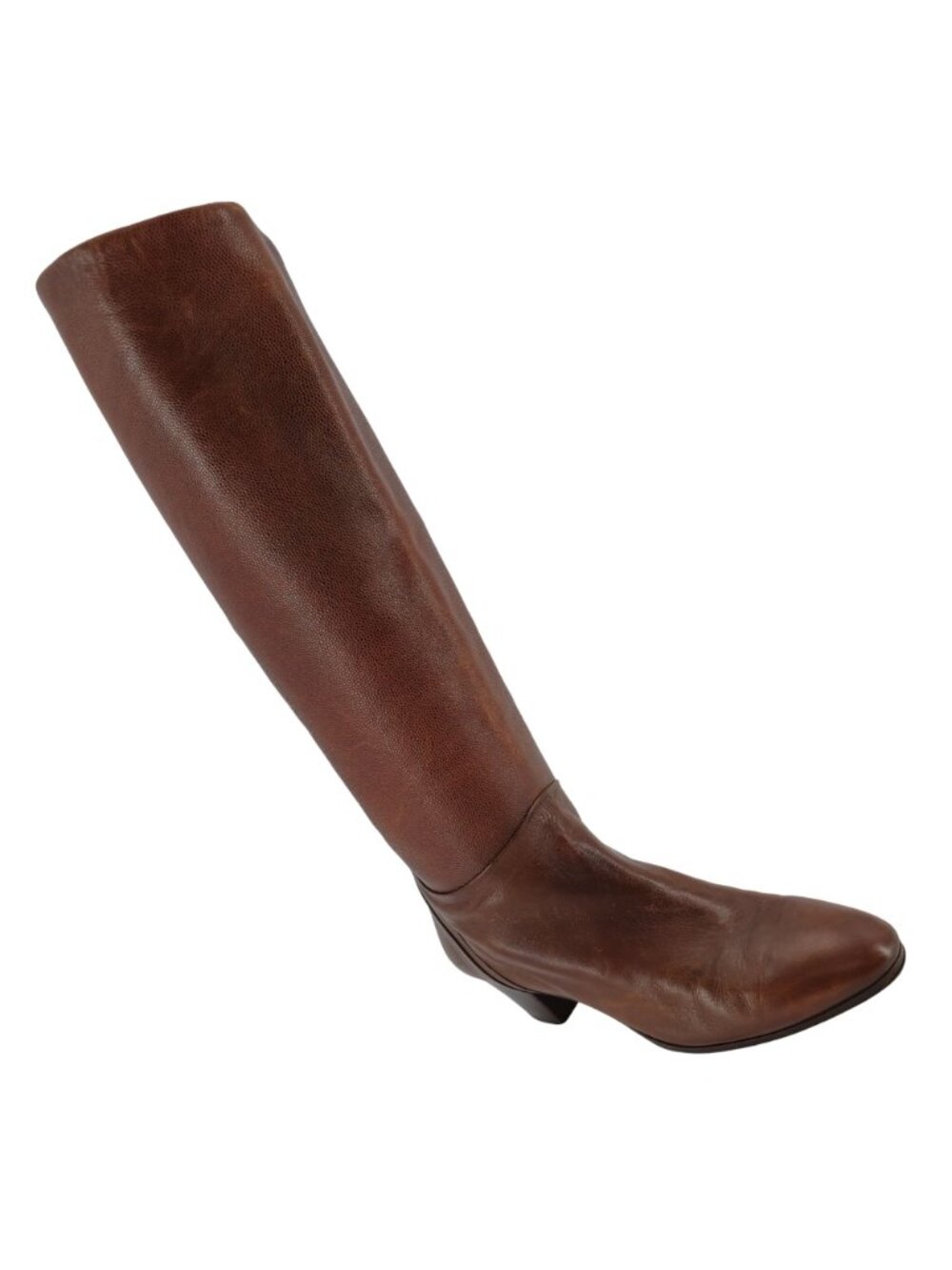 Vintage Italian Calfskin Bally Womens Size 7.5M Brown Soft Leather Luxury Boots - Picture 14 of 16